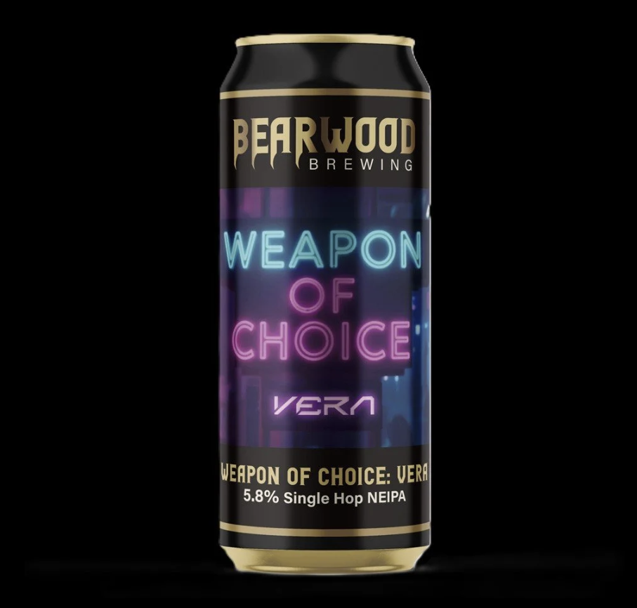 Bearwood Weapon of Choice: Vera 5.8% Single Hop NEIPA 440ml