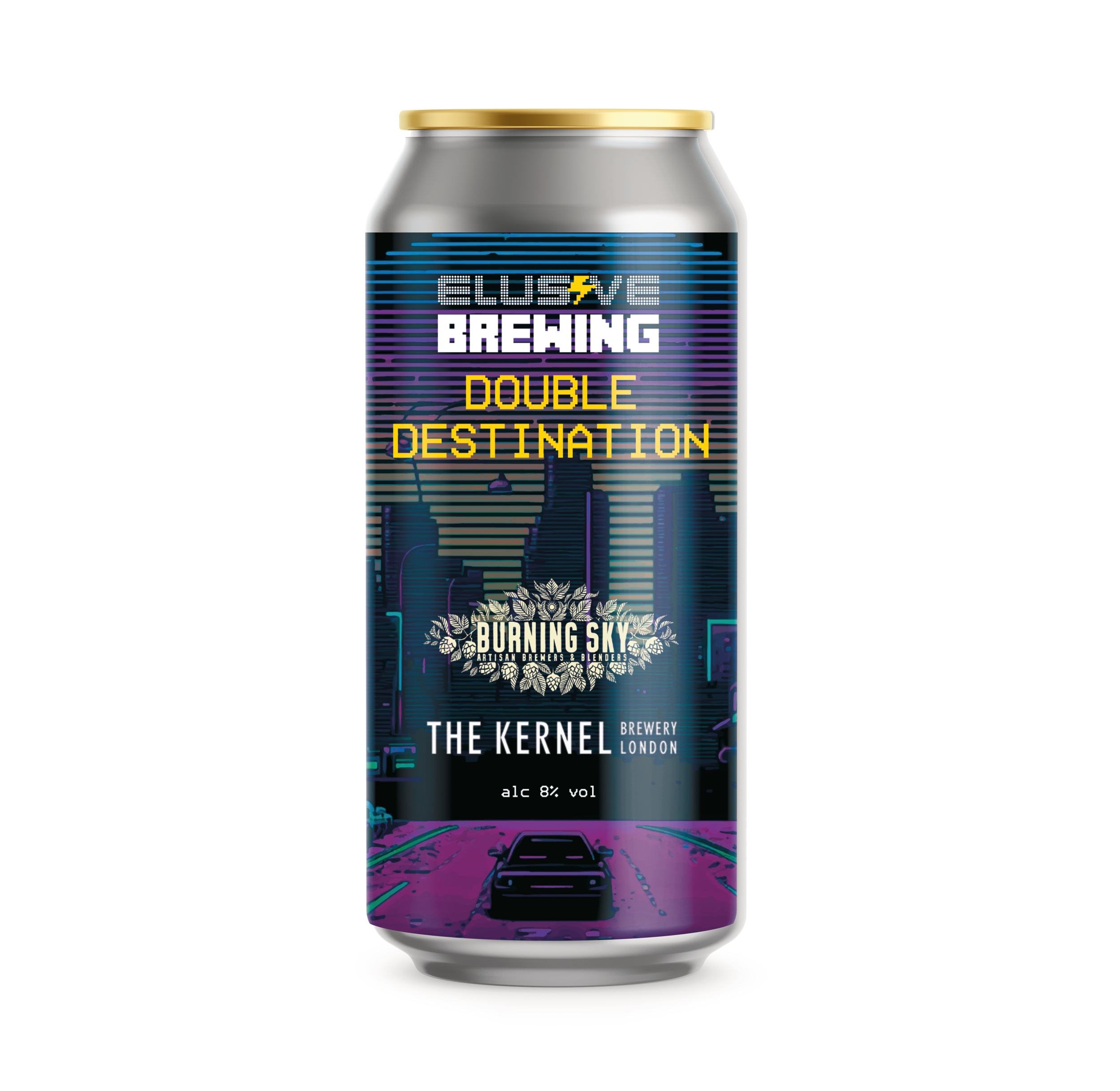Elusive Brewing - Double Destination West Coast DIPA 440ml 8% 