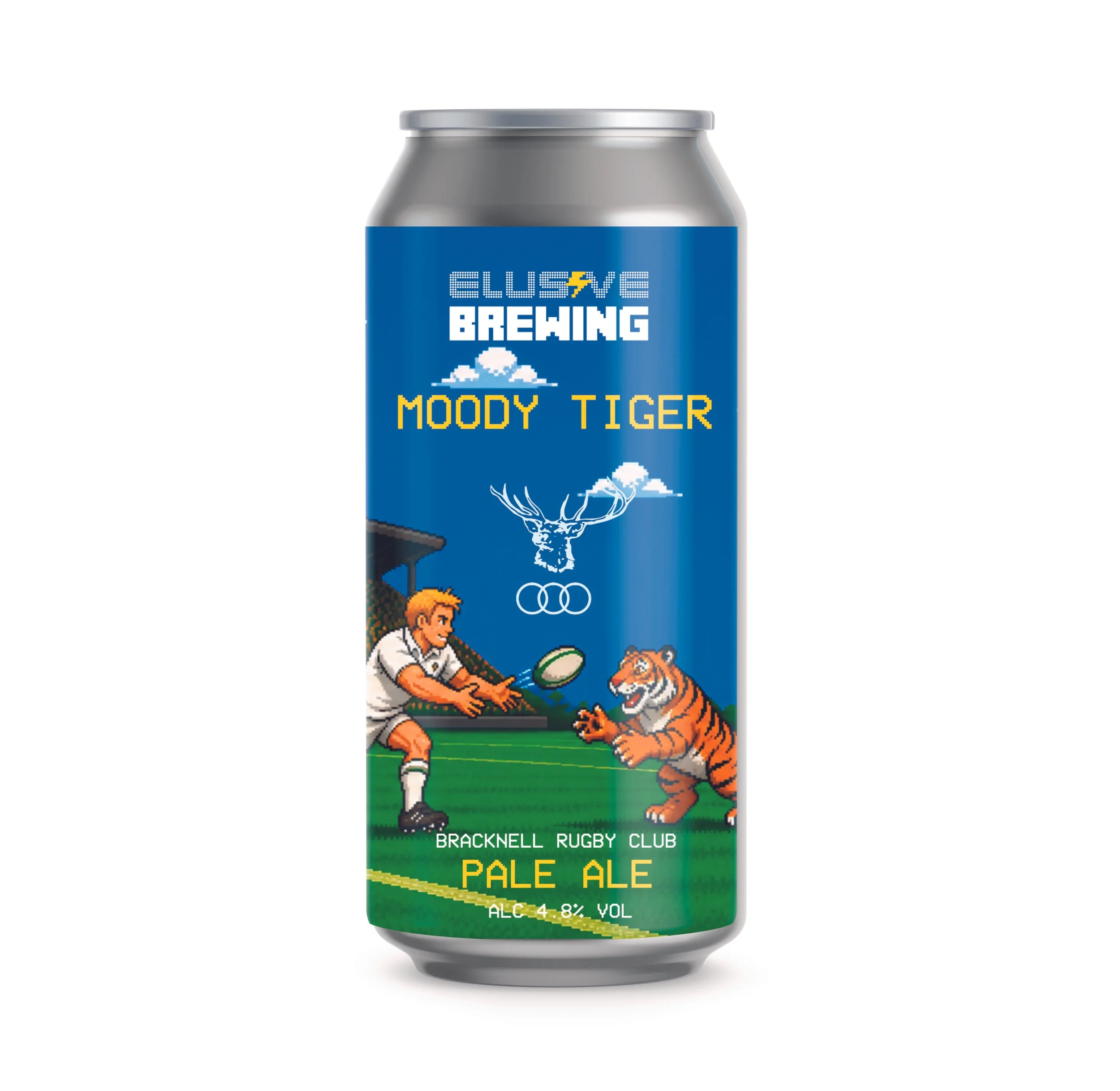 Moody Tiger 4.8% Bracknell Rugby Club Pale Ale 440ml