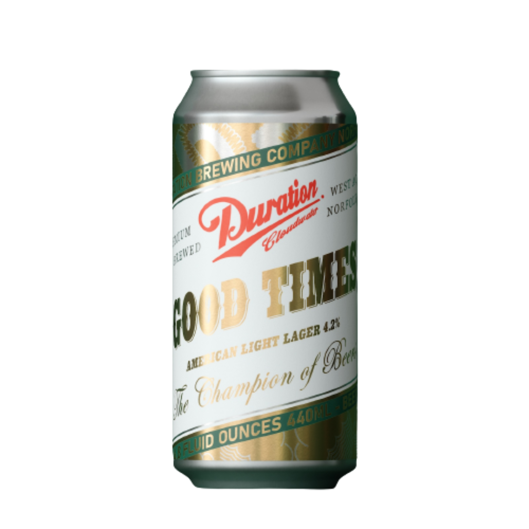 Duration Good Times 4.2% American Light Lager 440mL