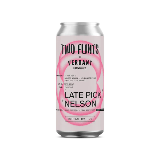 Two Flints Late Pick Nelson DDH Hazy IPA 7% 440mL