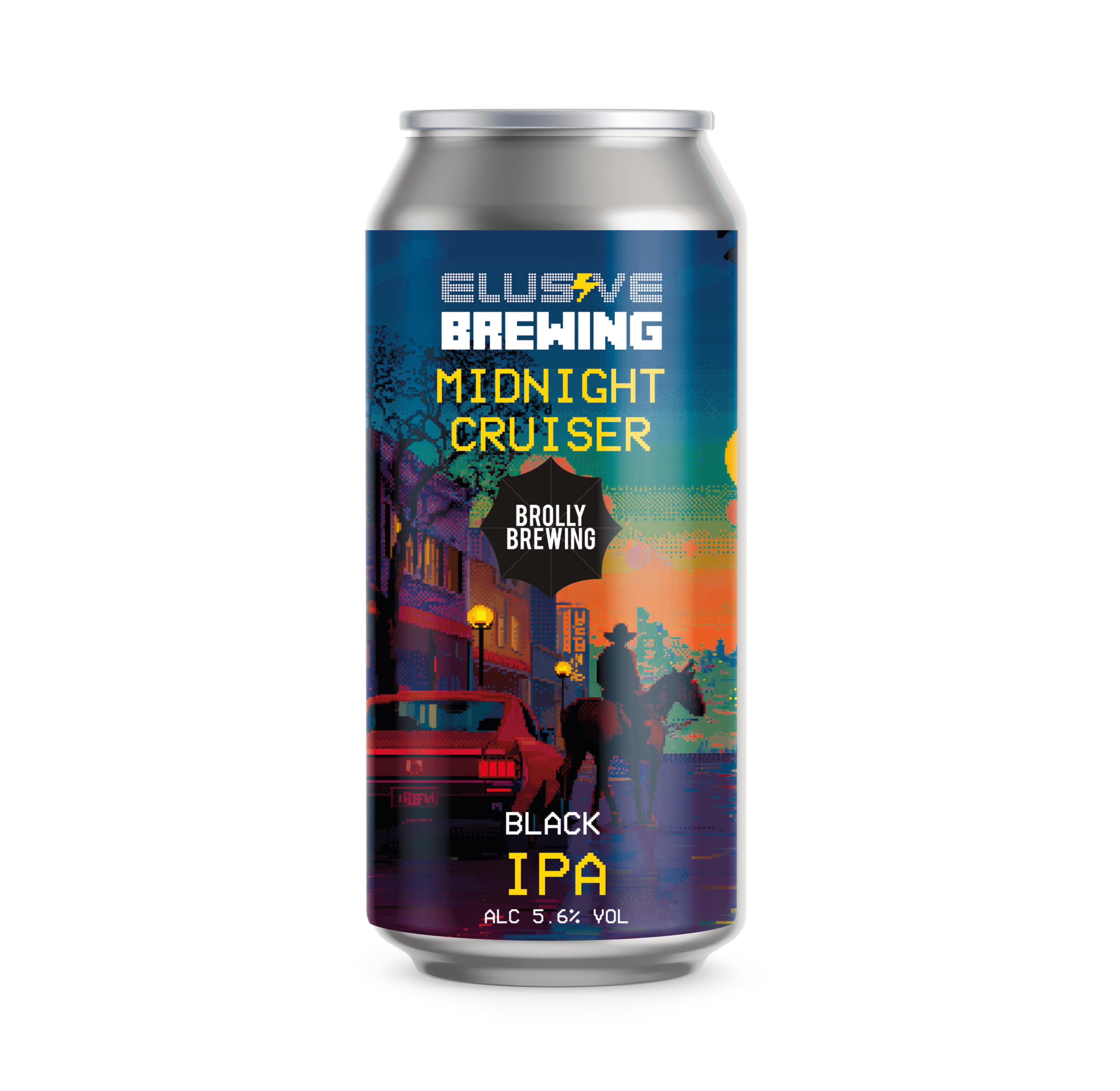 Elusive Brewing - Midnight Cruiser 5.6% Black IPA 440ml 