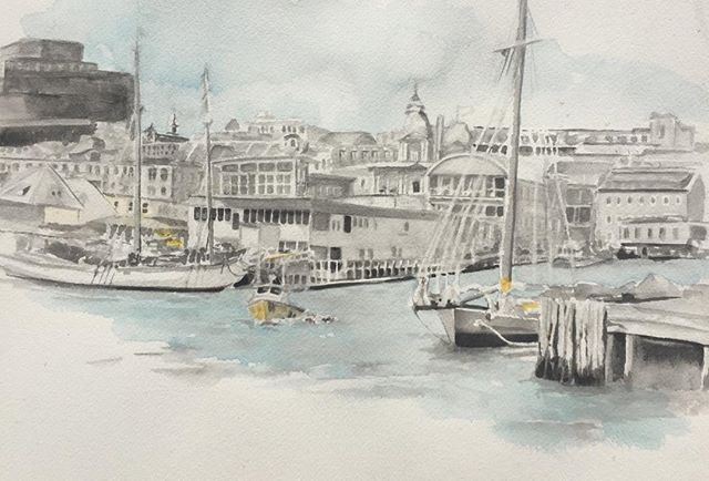 Close up of Portland Harbor