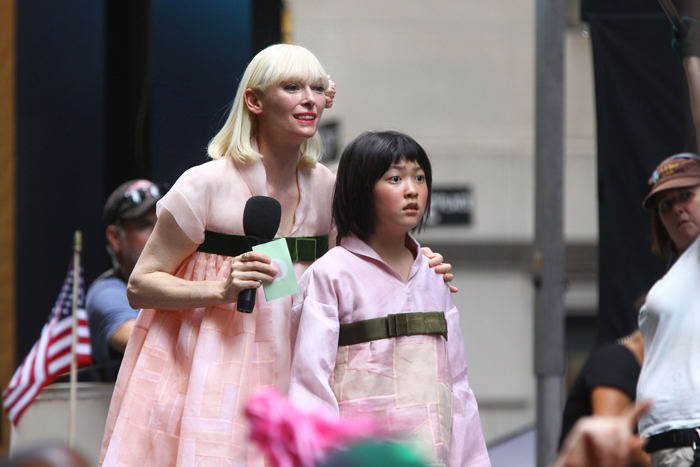 Tilda Swinton as Lucy Mirando in Okja