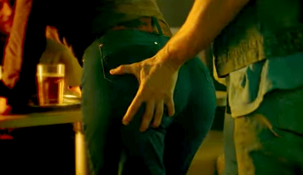 Sonia Kincaid getting her ass grabbed by a bar patron