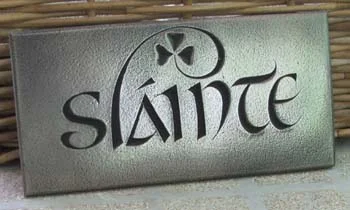 Slainte Bronze Wall Plaque