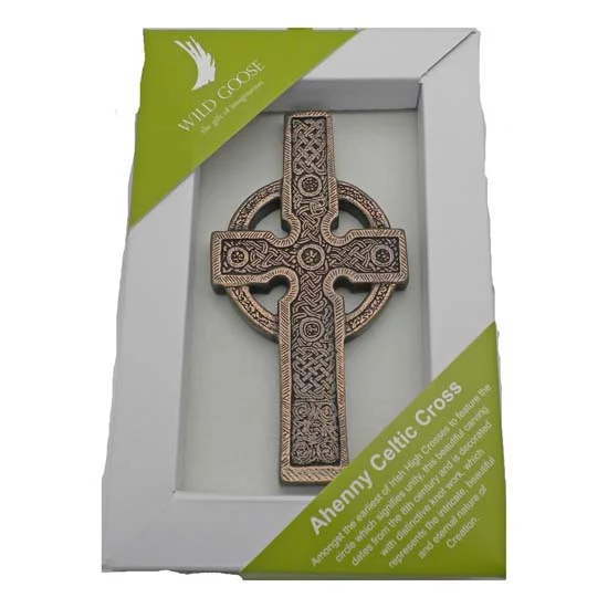 Ahenny Celtic Cross Bronze Wall Plaque