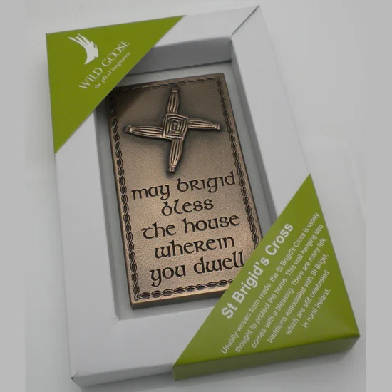 St. Bridgid's Cross Bronze Wall Plaque
