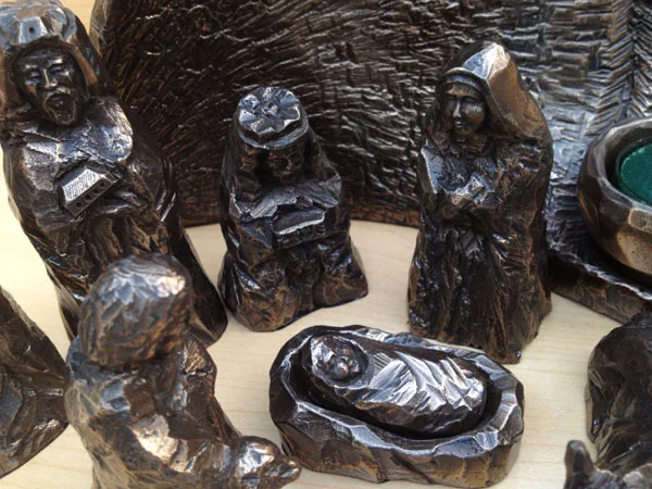 Bronze Nativity Set