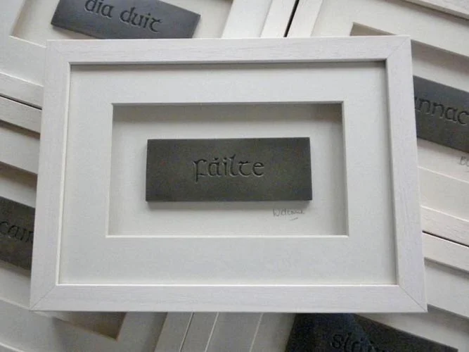Failte - Gaelic means Welcome Cast Iron Framed