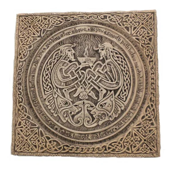 Irish Bless Bright Flame Garden Plaque by McHarp