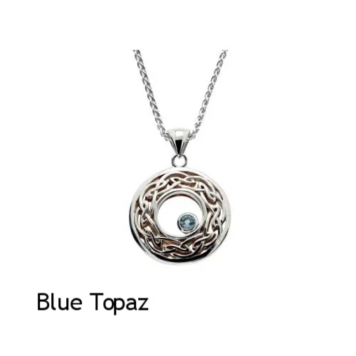 Window to the Soul Pendant with Blue Topaz
