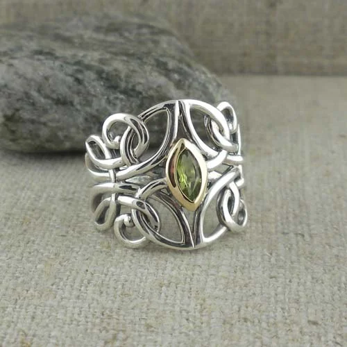 Guardian Angel Ring with Gem