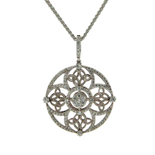 Celtic Trinity Knots with White & Chocolate CZs
