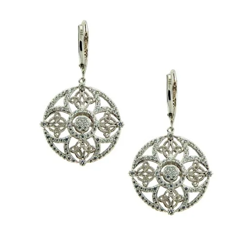 Night and Day Double Trinity Knot Earrings by Keith Jack