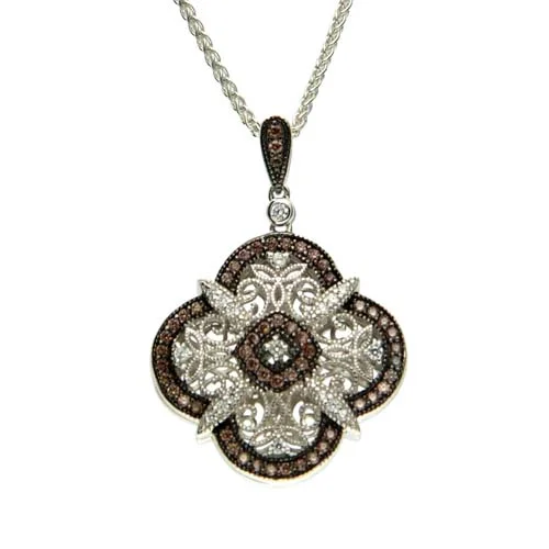 Night and Day Scalloped Celtic Knot Pendant