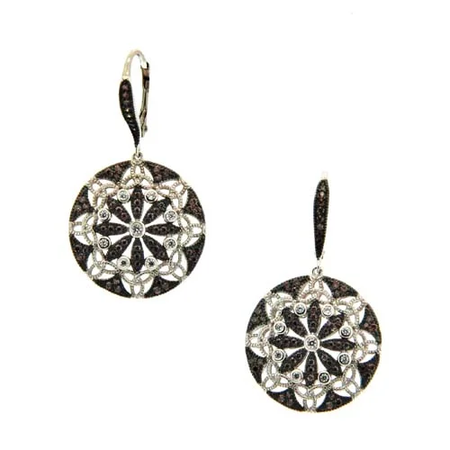 Night and Day Double Trinity Knot Earrings