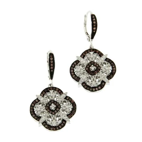 Night and Day Scalloped Celtic Knot Earrings