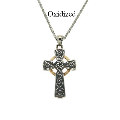 Sterling Silver & 10K Celtic Cross — Basil-Ltd: Irish & Celtic