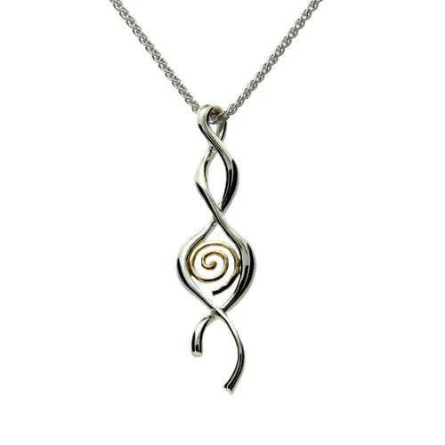 Celtic Spiral Twist Pendant