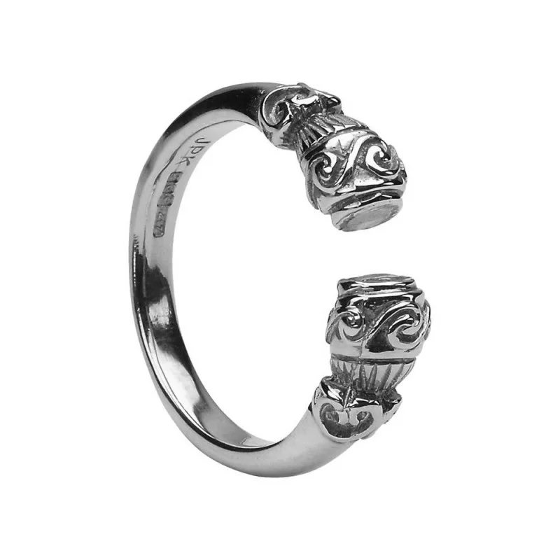 Celtic Torc Ring in Sterling Silver