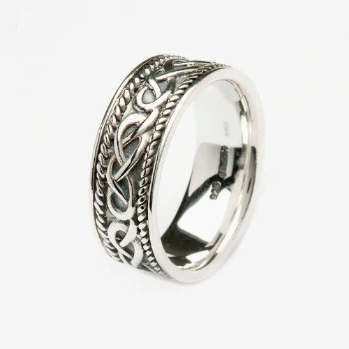 Sterling Silver Men's Celtic Knot Ring Size 11.5