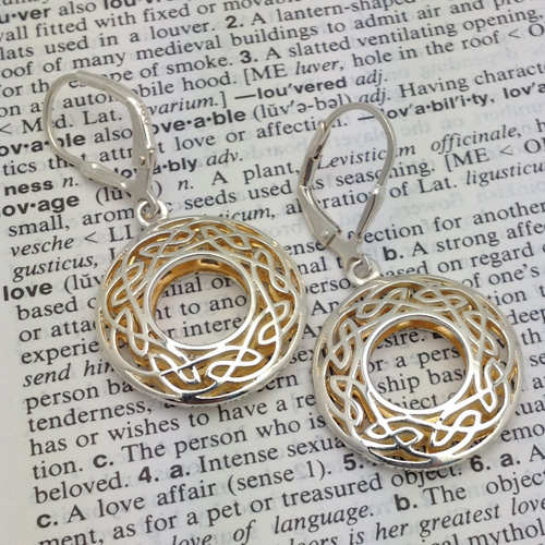 Celtic Window to the Soul Small Round Earrings