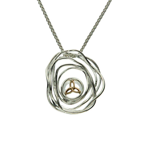 Cradle of Life Pendant with Trinity Knot by Keith Jack