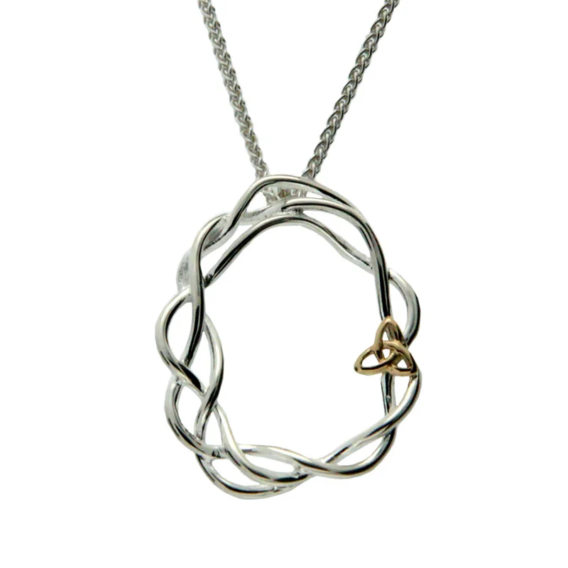 Keith Jack Cradle of Life Pendant with 10K Trinity Knot