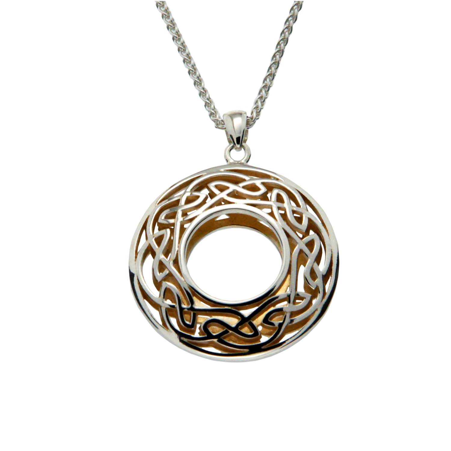 Celtic Window to the Soul Large Round Pendant