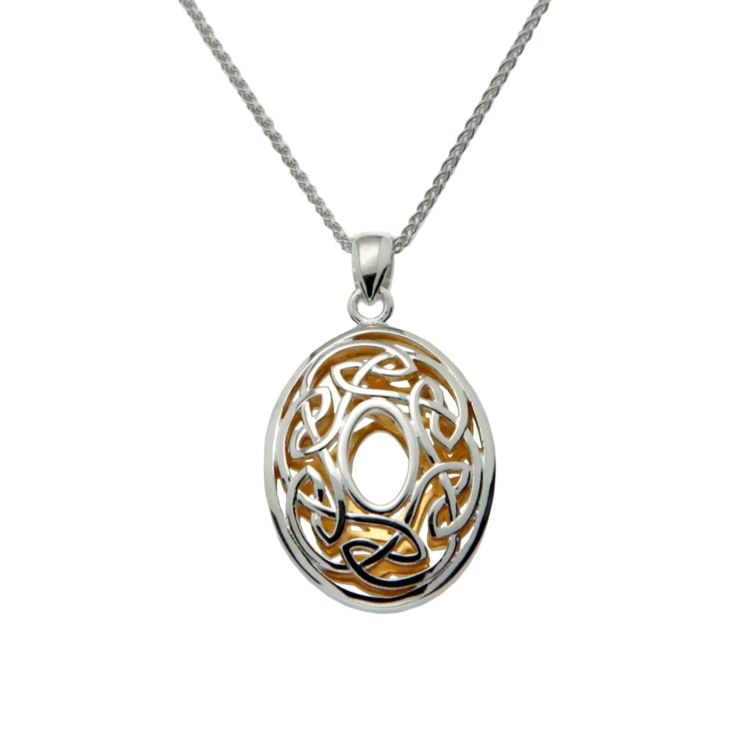 Oval Celtic Window to the Soul Pendant by Keith Jack