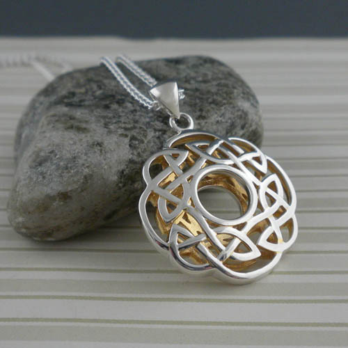 Keith Jack's Round Celtic Window to the Soul Pendant