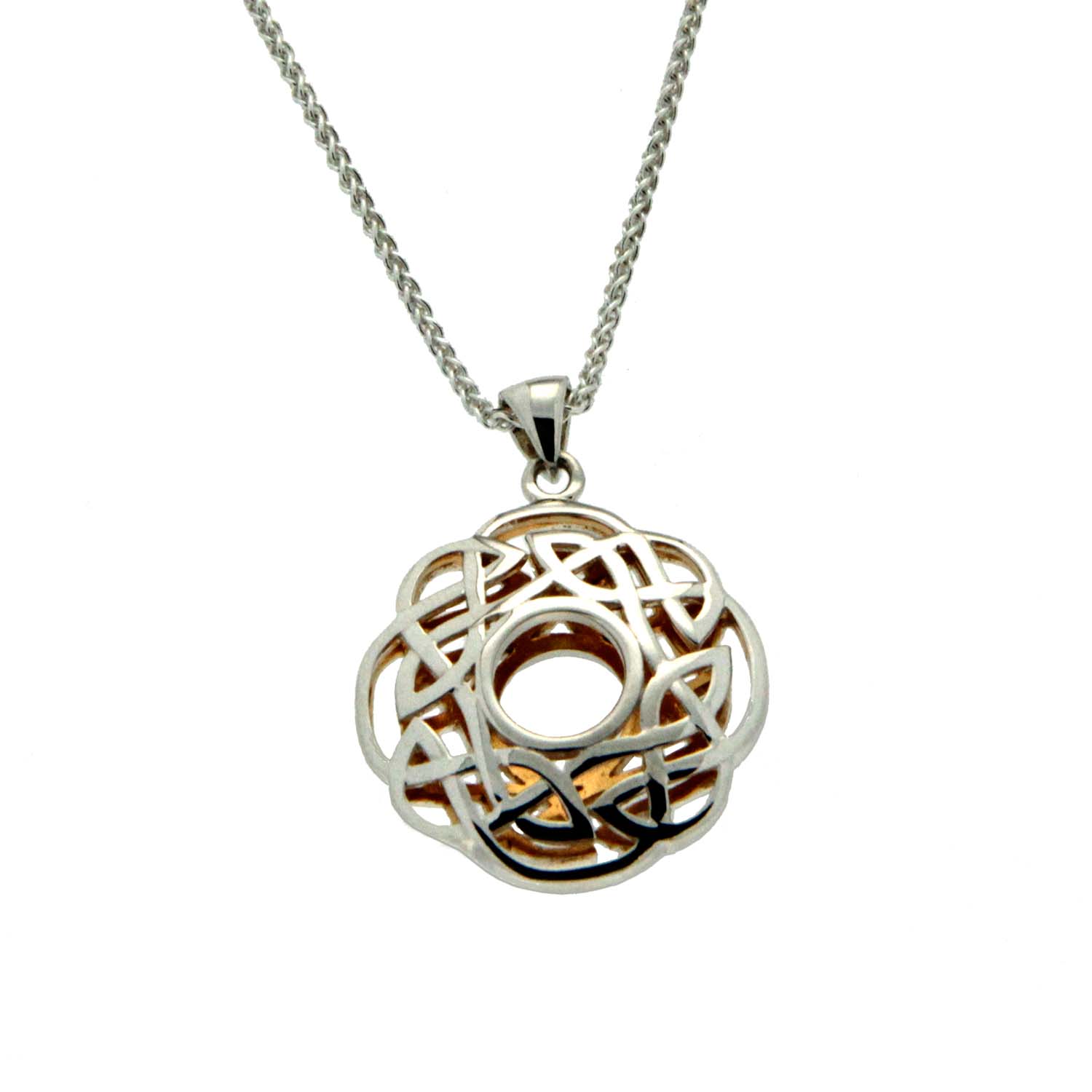 Keith Jack's Round Celtic Window to the Soul Pendant