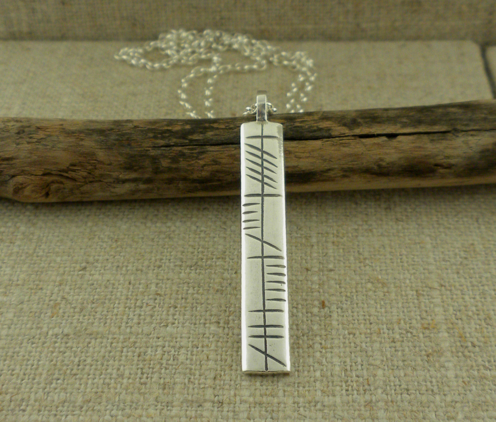 Sterling Silver My Soul Mate Ogham Pendant