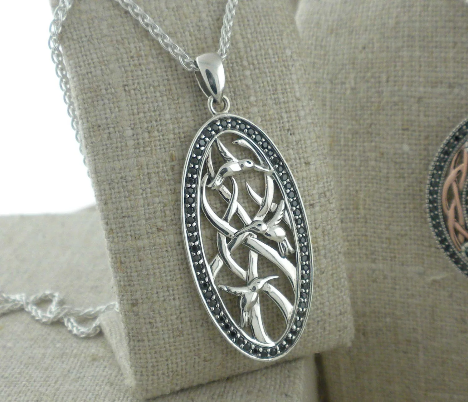 Hummingbird Pendant by Keith Jack