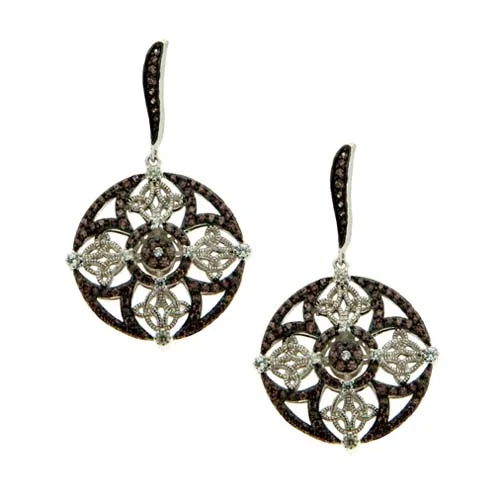 Night and Day Double Trinity Knot Earrings