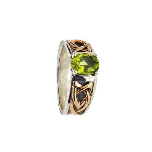 Celtic Knot Ring with Gem