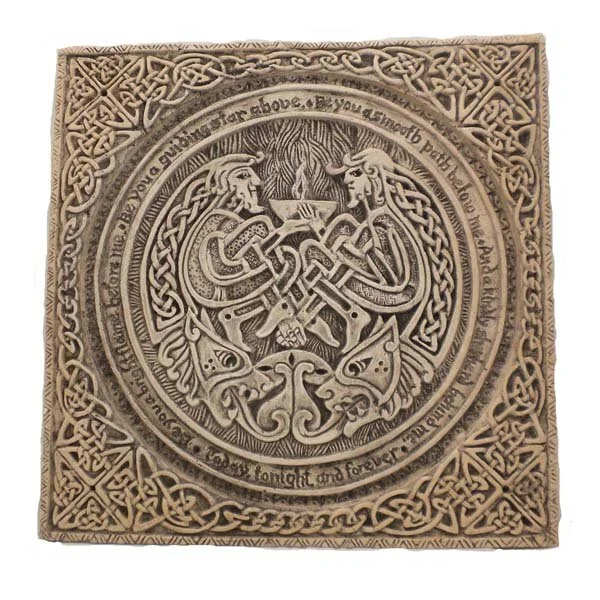 Irish Bless Bright Flame Garden Plaque by McHarp