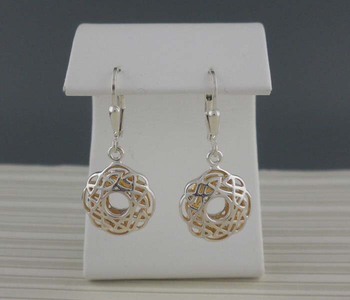 Celtic Window to the Soul Petite Round Earrings
