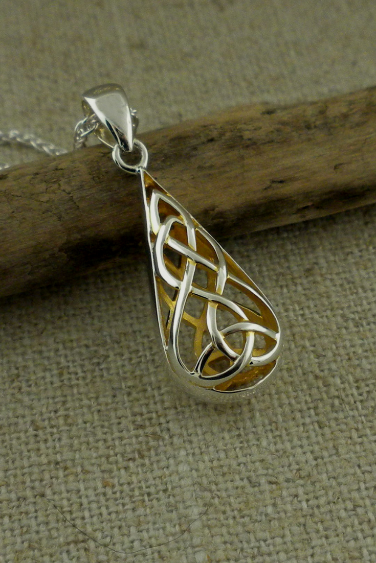 Double Sided Trinity Knot Pendant
