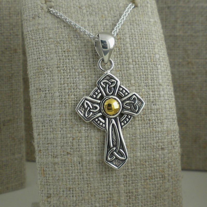 Celtic Cross Trinity Knot Pendant