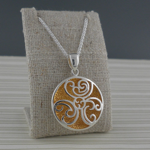 Celtic Spiral Faerie Pool Pendant