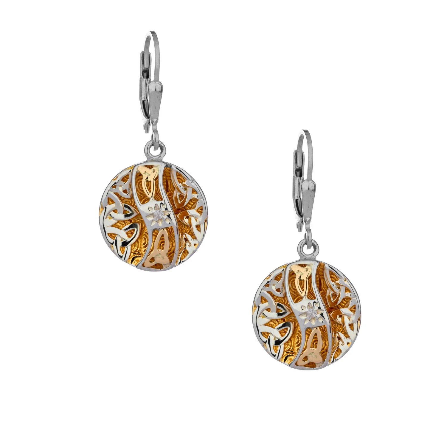 Celtic Trinity Knot Faerie Pool Earrings