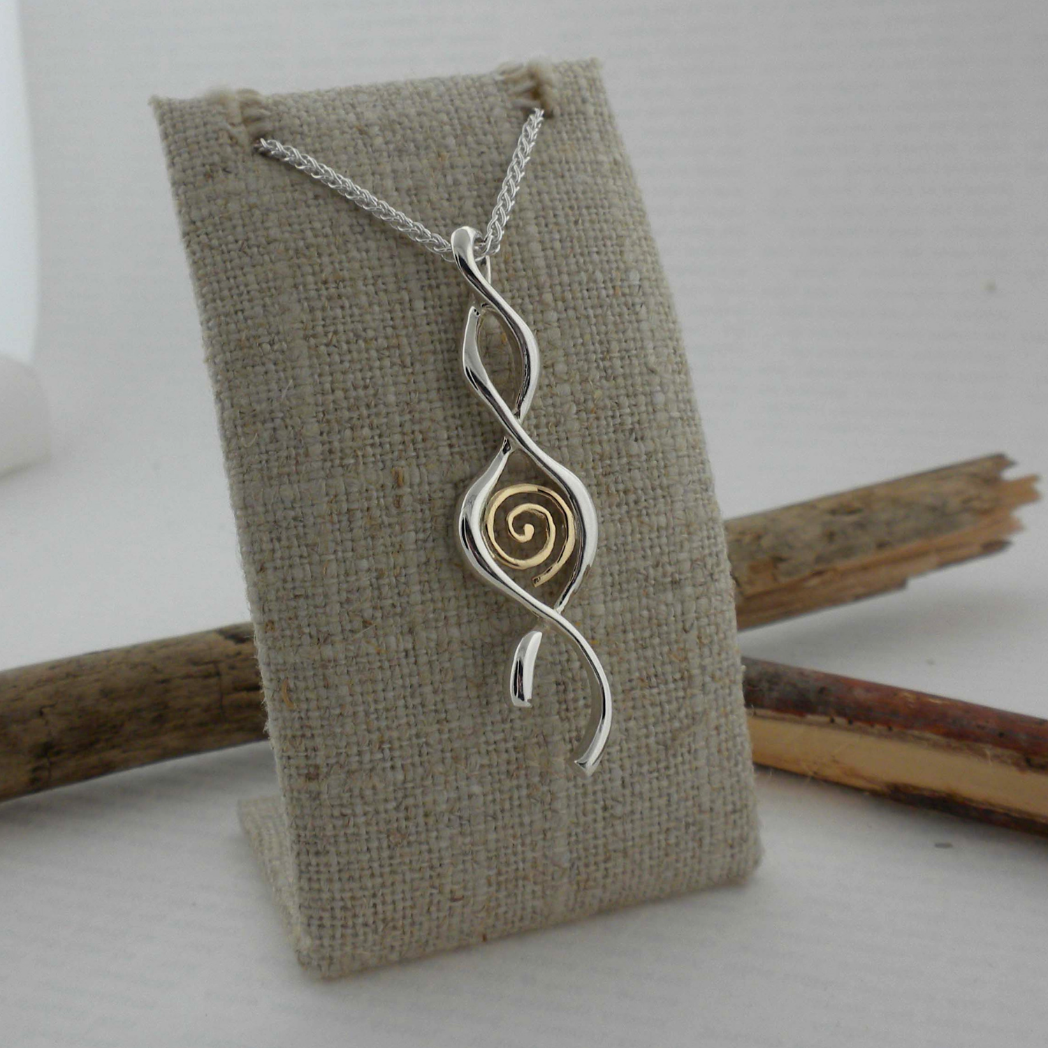 Celtic Spiral Twist Pendant