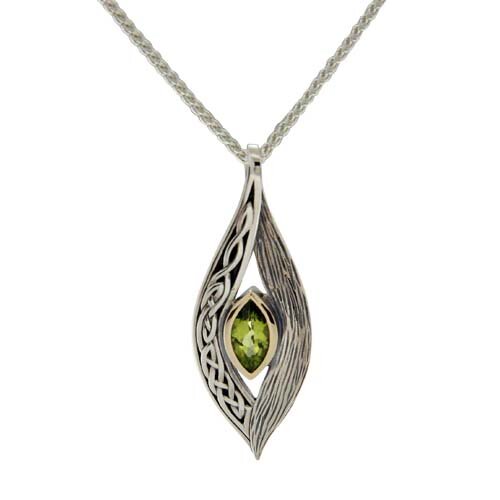 Elven Pendant in Sterling Silver &amp; 10K Yellow Gold