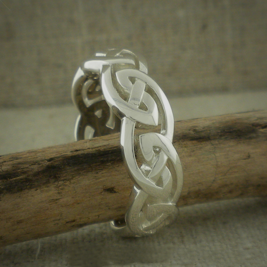 Sterling Silver Celtic Knot Wedding Ring