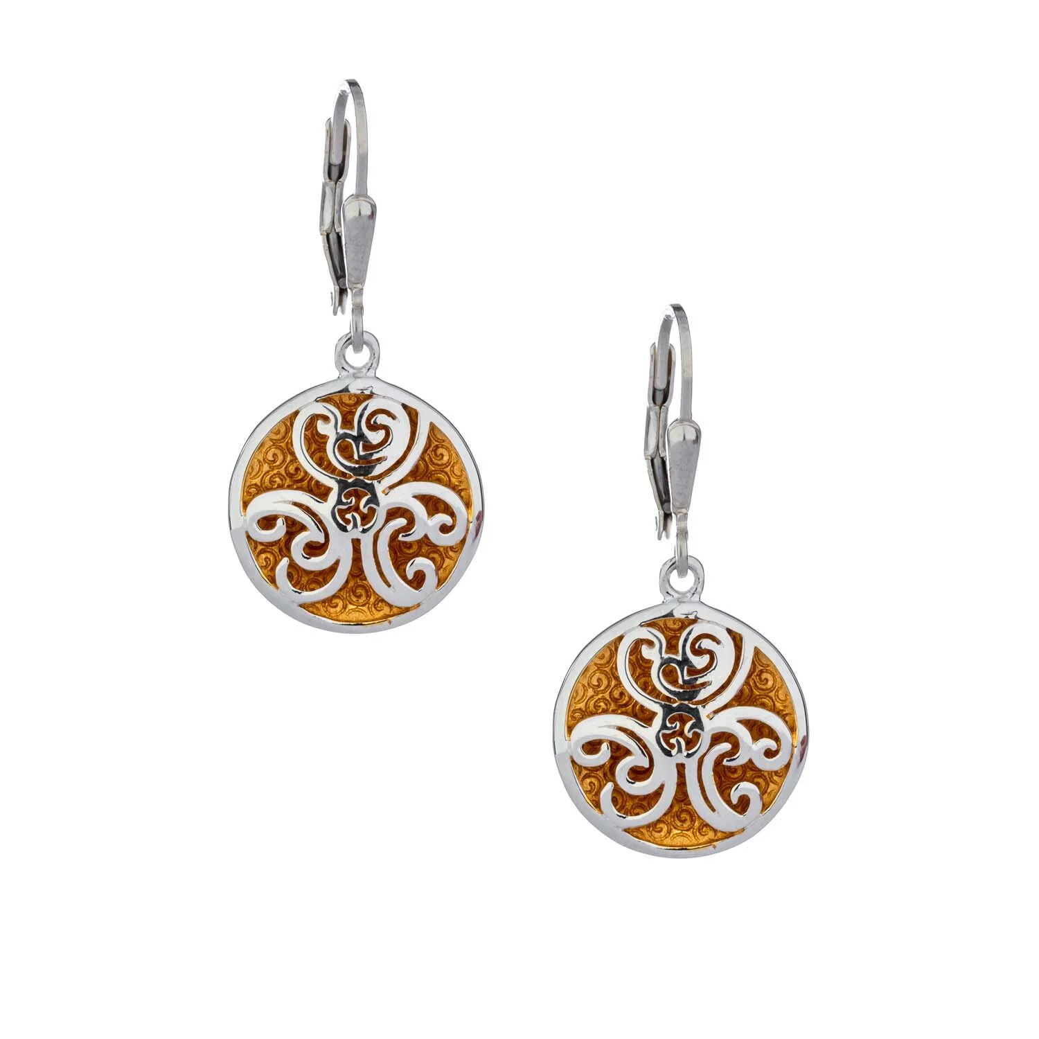 Celtic Spiral Faerie Pool Earrings