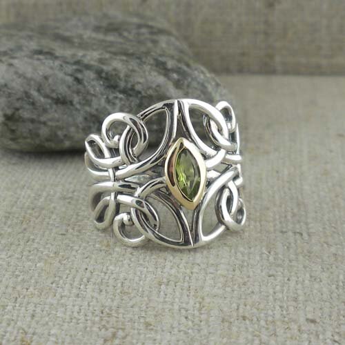 Guardian Angel Ring with Gem