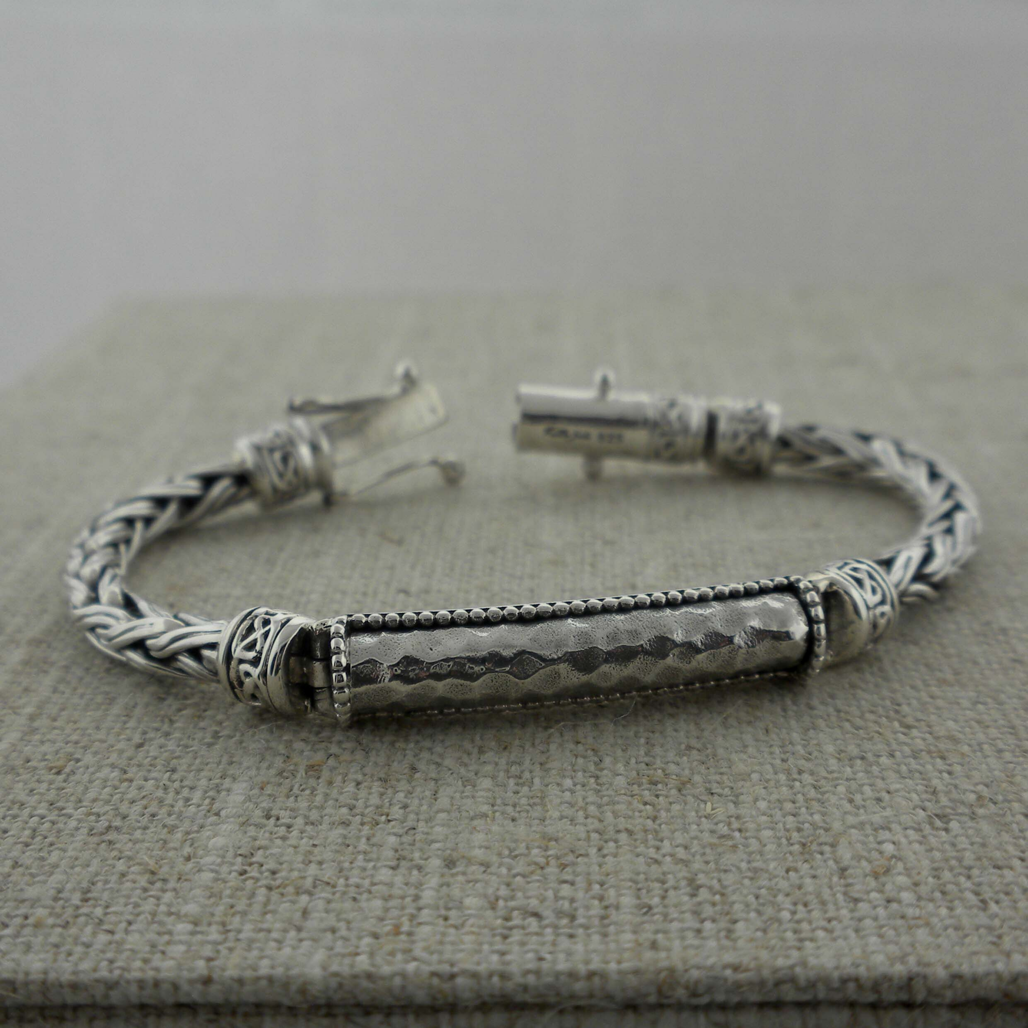 Keith Jack Celtic Hammered Bracelet in Sterling Silver 
