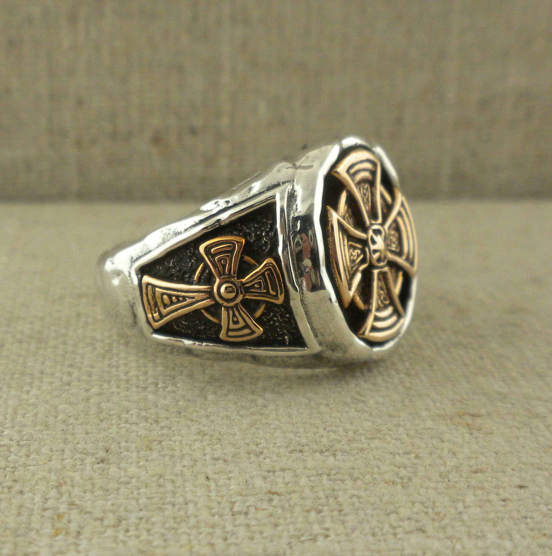 Celtic Cross Signet Ring by Keith Jack
